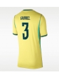 Ženske Nogometnih dresov Brazilija Gabriel Magalhaes #3 Domači SP 2026 Kratki rokavi